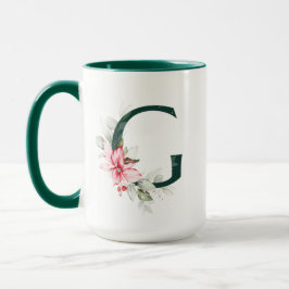 Winter Berry G Monogram Mugg