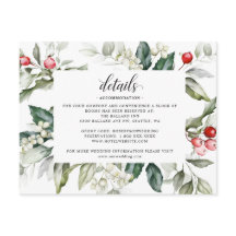 Winter Berry | Jul | Specifika bilagor för Bröllop