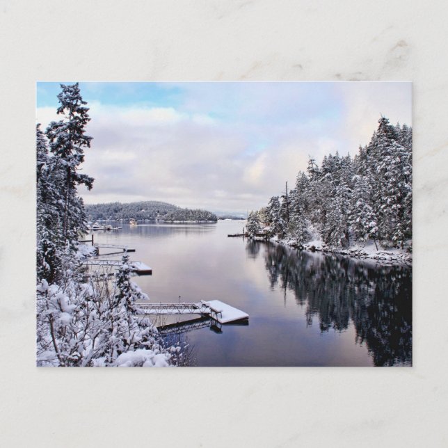 Winter Bild i Snö Vykort (Framsida)