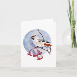 Winter Bird Helgdag Card Helgkort