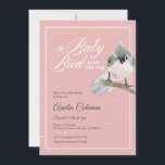 Winter Bird Snö Baby Shower Inbjudningar<br><div class="desc">Inbjudan till Winter Bird Snö Baby Shower</div>