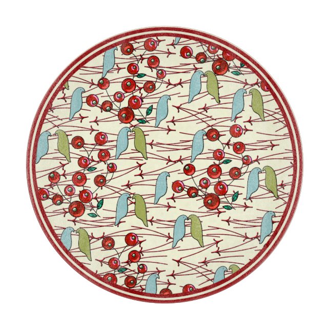 Winter Birds and Berries Charcuterie Board (Framsidan)