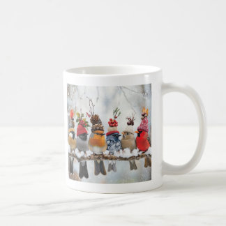 Winter Birds, birdlovers-mugg, gifts-for-her, Kaffemugg