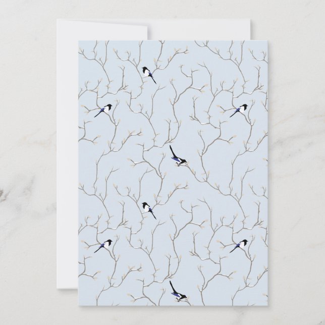 Winter Birds Inbjudningar (Framsida)