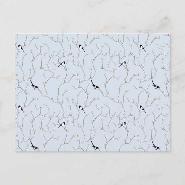 Winter Birds Vykort (Framsida)