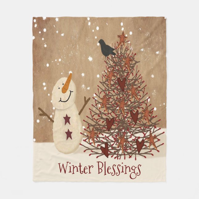Winter Blessings Fleece Blanket (Framsidan)