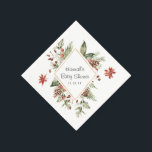 Winter Blommigt Greenery | Barnskötare Napkins Pappersservett<br><div class="desc">Börja med en fantastisk utskriven inbjudan, ställ in tonen med en unik design och för temat genom hela evenemanget. Er händelse kommer att vara bild perfekt från början till slut med speciellt litet extra. Vid party bör man överväga personlig party favors för en speciell beröring i extra. Vintern har snusat...</div>