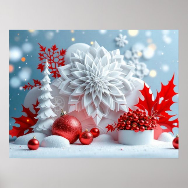 Winter Blossom Composition Poster (Framsidan)