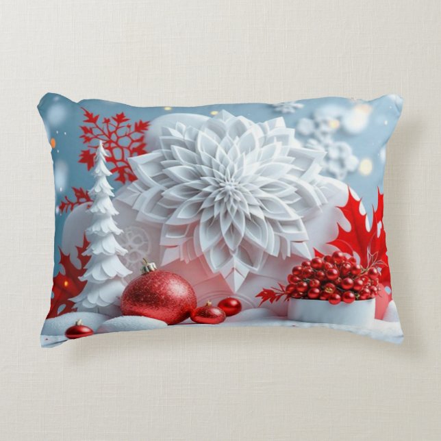 Winter Blossom Composition Prydnadskudde (Framsidan)