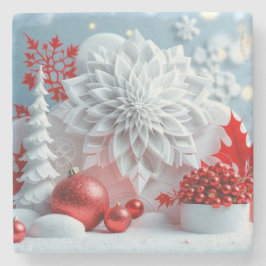 Winter Blossom Composition Stenunderlägg