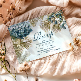 Winter Blue Floral Quinceañera OSA Kort