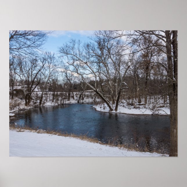 Winter Blue James River Poster (Framsidan)