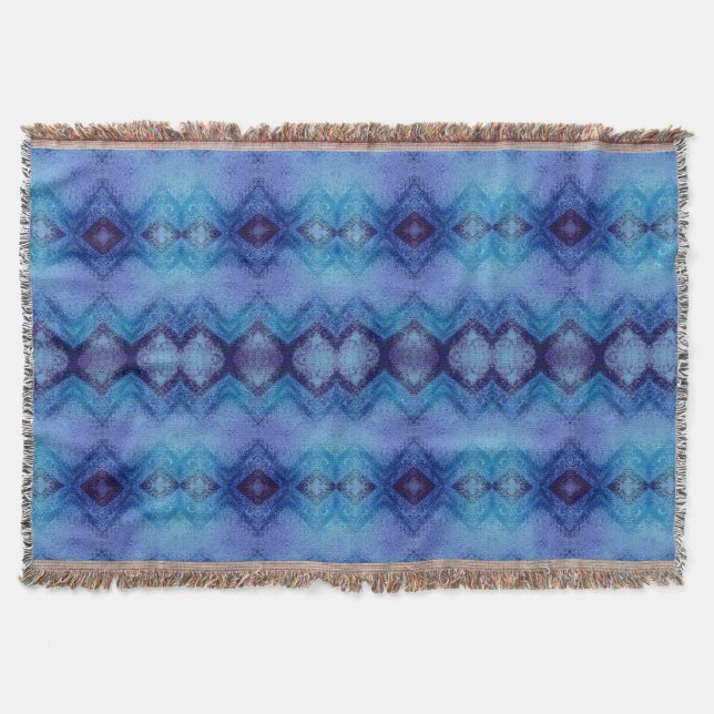 winter blue tone Throw Blanket Filt (Framsidan)