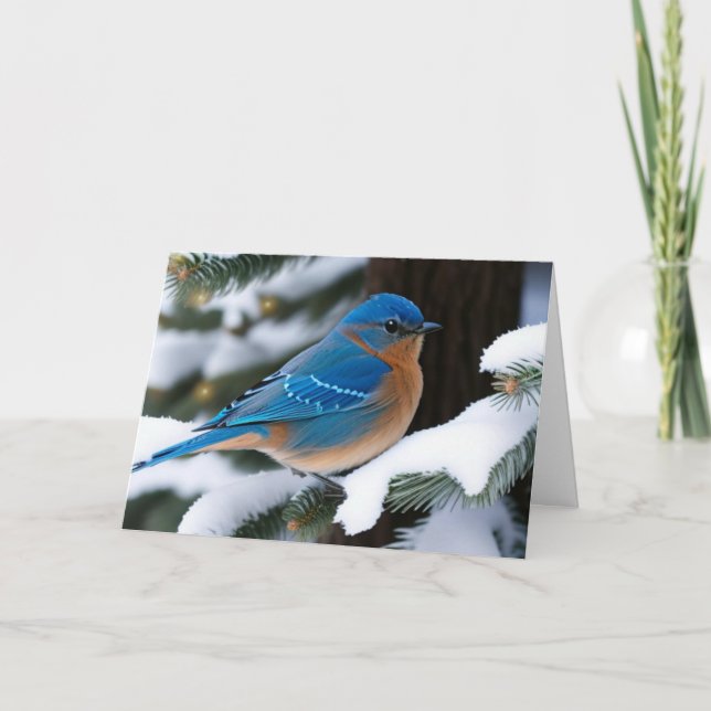 Winter Bluebird Kort (Framsida)