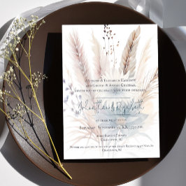 Winter Boho Blommigt Bröllop | Vitinbjudan Inbjudningar