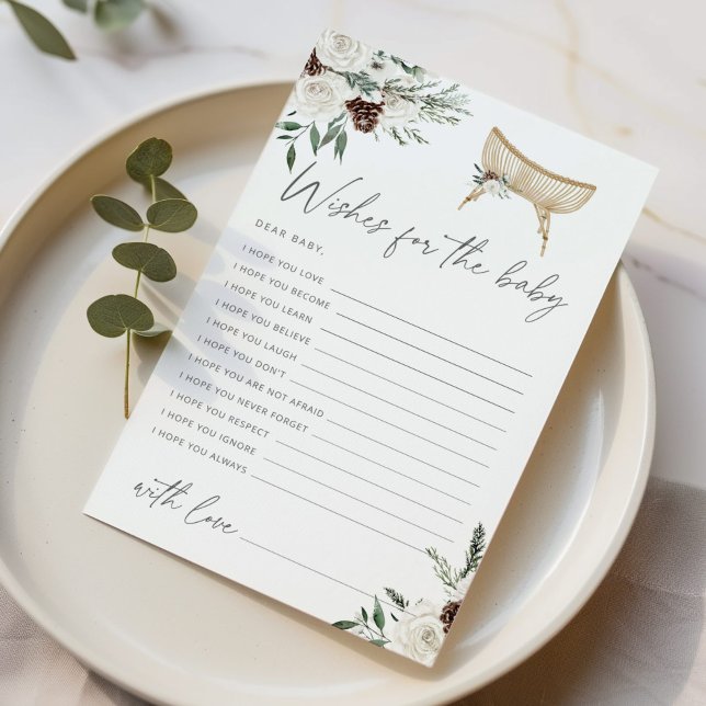 Winter boho-daghem, babydusch önskemål för baby (Skapare uppladdad)