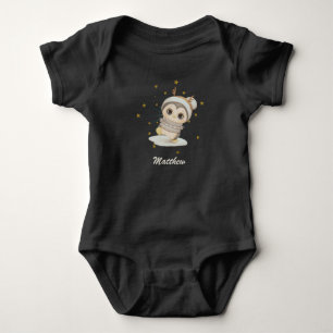 Winter Boho Penguin med stjärnor och Baby-bojar i T Shirt