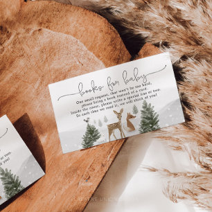 Winter Boho Woodland Bokar för djurutrymmeskort Tilläggskort
