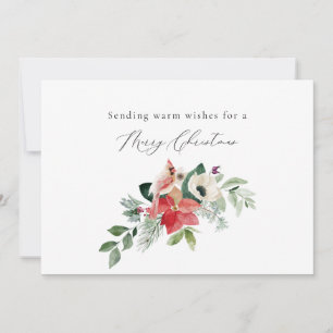Winter Botanical Greenery God jul Julkort