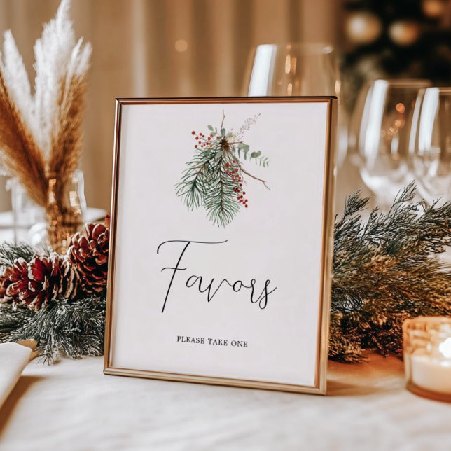 Winter Botanical WedFavors Poster (Skapare uppladdad)