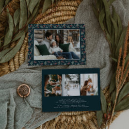 Winter Botanicals Coquette Bow | Elegant Photo Julkort