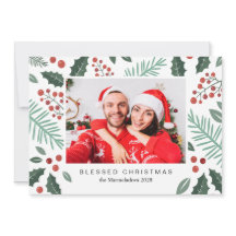 Winter Botanicals God jul Photo Red