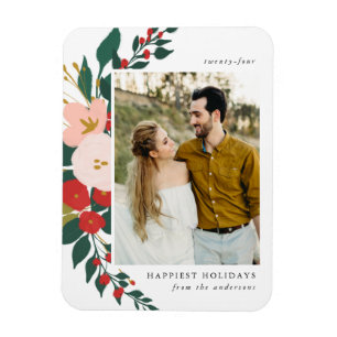 Winter Botanicals Helgdag Photo Magnet