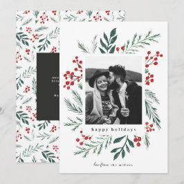 Winter Botanicals jul Photo Classic Färg Julkort