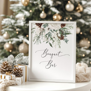 Winter Bouquet Pub bröllop Poster