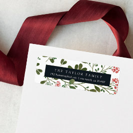 Winter Bouquet-Returadress Returadress Etikett