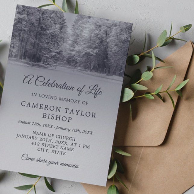 Winter Bridge Firande of Life Inbjudningar (Skapare uppladdad)