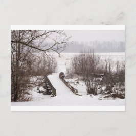 Winter Bridge Vykort