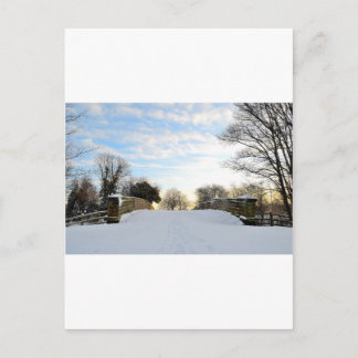 Winter Bridge Vykort
