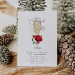 Winter Brunch och Bubly Inbjudningskort för möhipp<br><div class="desc">Jul Bubly och Brunch Inbjudningskort för möhippan. Det mesta är redigerbart. Matchande objekt i vår butik Cava Party Design.</div>