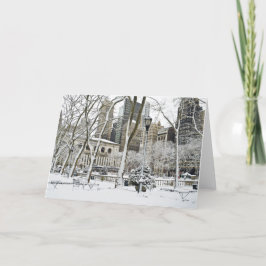 Winter Bryant Park Helgkort