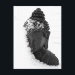 Winter Buddha Vykort<br><div class="desc">Mall för vykort-Lodrät</div>
