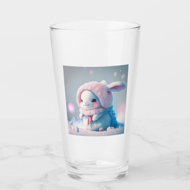 Winter Bunny Glass Tumbler Glaskopp (Framsida)