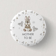 Winter Bunny Ice Skate Mother To Be Baby Shower