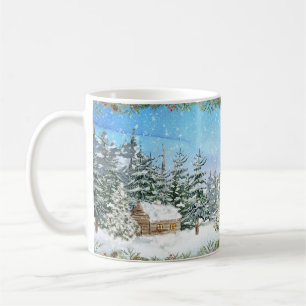 Winter Cabin-jul Kaffemugg