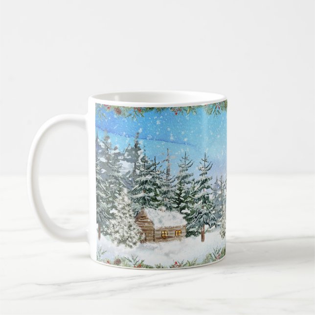 Winter Cabin-jul Kaffemugg (Vänster)