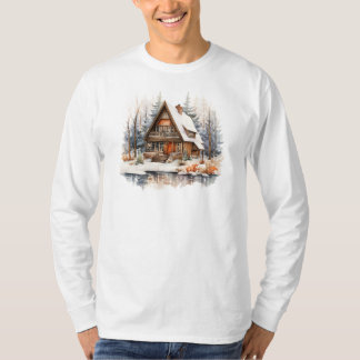 Winter Cabin Långärmad T-Shirt