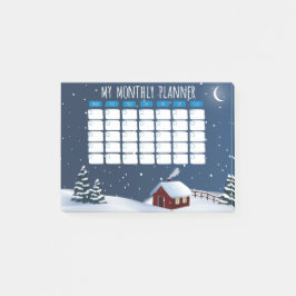 Winter Cabin Night Post-it® Notes  Post-it Block