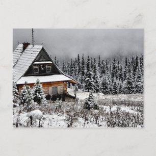 Winter Cabin. Vykort