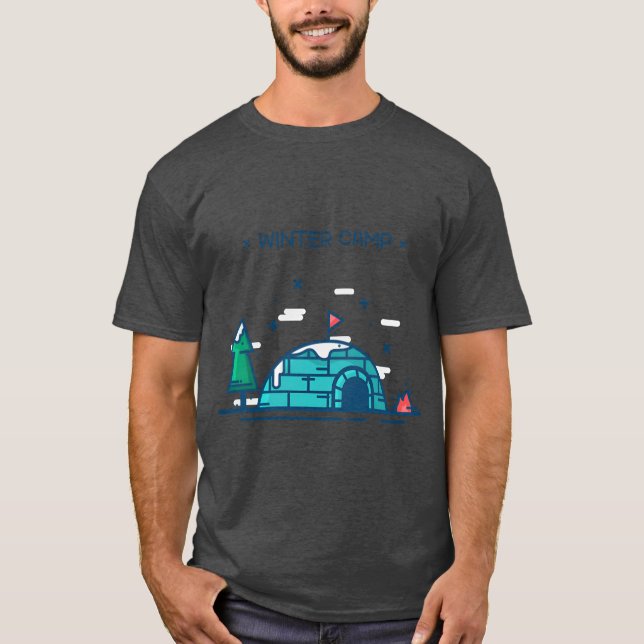 Winter Camp Iglo friend T Shirt (Framsida)