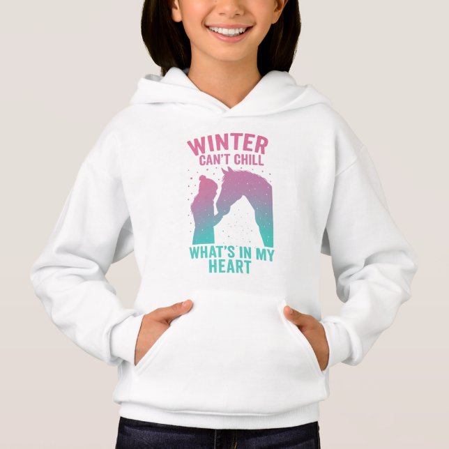 Winter Can’t Chill What’s in My Heart Hoodie T Shirt (Framsida)