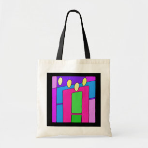 Winter Candles Tote Tygkasse