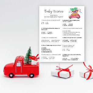 Winter car Baby Trivia Barnstödsspel