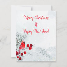 Winter Cardinal God jul