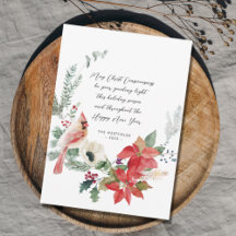 Winter Cardinal Red Poinsettias Greenery Wandey