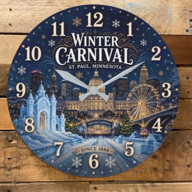 Winter Carnival Festival St. Paul Minnesota  Stor Klocka (Skapare uppladdad)